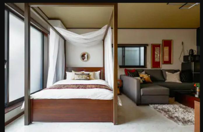 Origami Inn Ten Gacha Ya โอซาก้า ภายนอก รูปภาพ